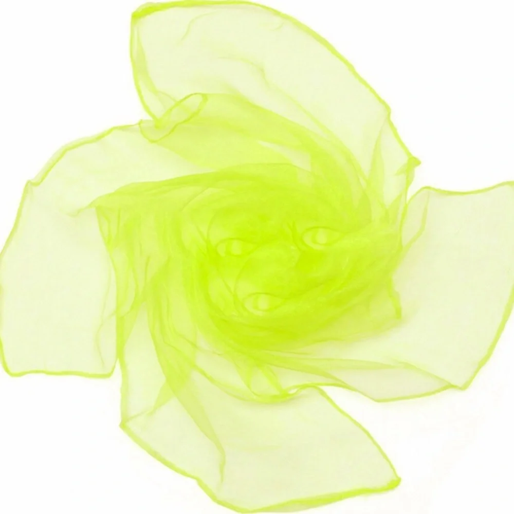 Acid yellow Pinup Nylon chiffon head scarf rockabilly pinup